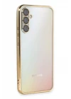 Samsung Galaxy A54 5G Kılıf Razer Lensli Silikon - Gold