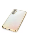 Samsung Galaxy A54 5G Kılıf Razer Lensli Silikon - Gold