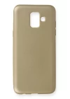 Samsung Galaxy A6 2018 Kılıf First Silikon - Gold