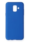 Samsung Galaxy A6 2018 Kılıf First Silikon - Mavi