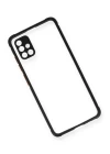 Samsung Galaxy A71 Kılıf Miami Şeffaf Silikon - Siyah