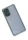 Samsung Galaxy A72 Kılıf Miami Şeffaf Silikon - Koyu Yeşil