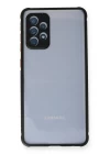 Samsung Galaxy A72 Kılıf Miami Şeffaf Silikon - Siyah
