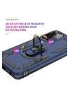 Samsung Galaxy A72 Kılıf Sofya Yüzüklü Silikon Kapak - Lacivert