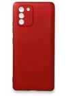 Samsung Galaxy A91 / S10 Lite Kılıf First Silikon - Bordo