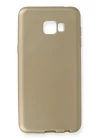 Samsung Galaxy C5 Pro Kılıf First Silikon - Gold