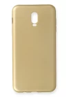 Samsung Galaxy C8 Kılıf First Silikon - Gold
