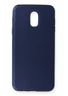 Samsung Galaxy C8 Kılıf First Silikon - Lacivert