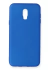 Samsung Galaxy C8 Kılıf First Silikon - Mavi