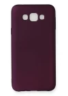 Samsung Galaxy E7 Kılıf First Silikon - Mürdüm