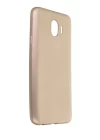 Samsung Galaxy J4 Kılıf First Silikon - Gold