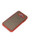 Samsung Galaxy J7 Kılıf Montreal Silikon Kapak - Kırmızı