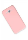 Samsung Galaxy J7 Kılıf Nano içi Kadife Silikon - Pudra