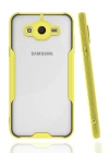 Samsung Galaxy J7 Kılıf Platin Silikon - Sarı