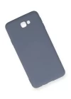 Samsung Galaxy J7 Prime Kılıf Nano içi Kadife Silikon - Gri