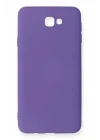 Samsung Galaxy J7 Prime Kılıf Nano içi Kadife Silikon - Mor