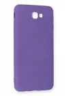Samsung Galaxy J7 Prime Kılıf Nano içi Kadife Silikon - Mor
