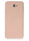 Samsung Galaxy J7 Prime Kılıf Nano içi Kadife Silikon - Pudra