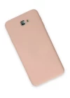 Samsung Galaxy J7 Prime Kılıf Nano içi Kadife Silikon - Pudra