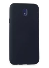 Samsung Galaxy J7 Pro / J730 Kılıf Nano içi Kadife Silikon - Koyu Mavi