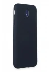 Samsung Galaxy J7 Pro / J730 Kılıf Nano içi Kadife Silikon - Koyu Mavi