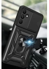 Samsung Galaxy M15 Kılıf Pars Lens Yüzüklü Silikon - Yeşil