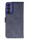Samsung Galaxy M15 Kılıf Trend S Plus Kapaklı Kılıf - Lacivert