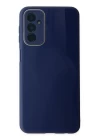 Samsung Galaxy M23 Kılıf Glass Kapak - Lacivert