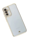 Samsung Galaxy M23 Kılıf Liva Lens Silikon - Beyaz