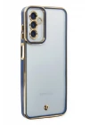 Samsung Galaxy M23 Kılıf Liva Lens Silikon - Mavi