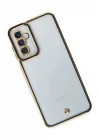 Samsung Galaxy M23 Kılıf Liva Lens Silikon - Siyah