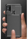 Samsung Galaxy M31 Kılıf Auto Focus Karbon Kapak - Lacivert