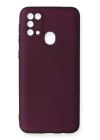 Samsung Galaxy M31 Kılıf First Silikon - Mürdüm