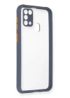 Samsung Galaxy M31 Kılıf Miami Şeffaf Silikon - Gri
