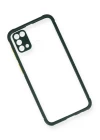 Samsung Galaxy M31 Kılıf Miami Şeffaf Silikon - Koyu Yeşil