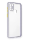 Samsung Galaxy M31 Kılıf Miami Şeffaf Silikon - Lila