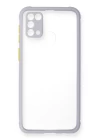 Samsung Galaxy M31 Kılıf Miami Şeffaf Silikon - Lila