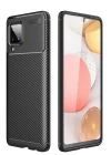 Samsung Galaxy M33 Kılıf Auto Focus Karbon Kapak - Siyah