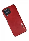 Samsung Galaxy M33 Kılıf Loop Deri Silikon - Kırmızı