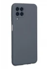 Samsung Galaxy M33 Kılıf Nano içi Kadife Silikon - Gri