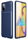 Samsung Galaxy M51 Kılıf Auto Focus Karbon Kapak - Lacivert