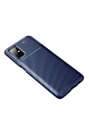 Samsung Galaxy M51 Kılıf Auto Focus Karbon Kapak - Lacivert