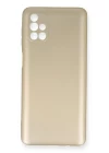 Samsung Galaxy M51 Kılıf First Silikon - Gold