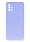 Samsung Galaxy M51 Kılıf First Silikon - Lila