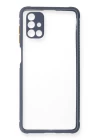 Samsung Galaxy M51 Kılıf Miami Şeffaf Silikon - Gri