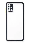 Samsung Galaxy M51 Kılıf Miami Şeffaf Silikon - Lacivert