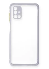 Samsung Galaxy M51 Kılıf Miami Şeffaf Silikon - Lila