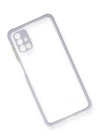 Samsung Galaxy M51 Kılıf Miami Şeffaf Silikon - Lila
