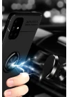 Samsung Galaxy M51 Kılıf Range Yüzüklü Silikon - Siyah