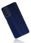 Samsung Galaxy M52 5G Kılıf Glass Kapak - Lacivert